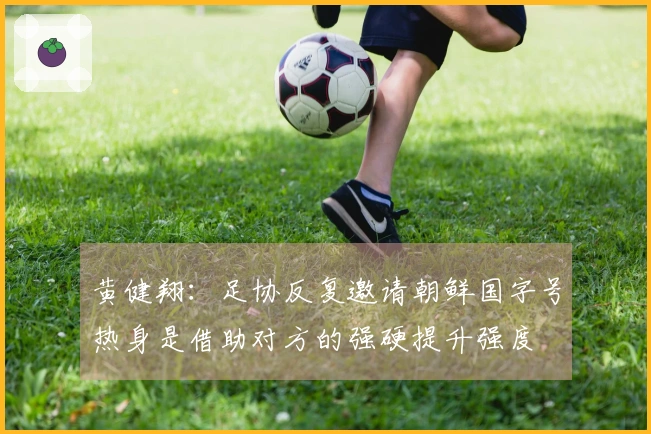 黄健翔：足协反复邀请朝鲜国字号热身是借助对方的强硬提升强度